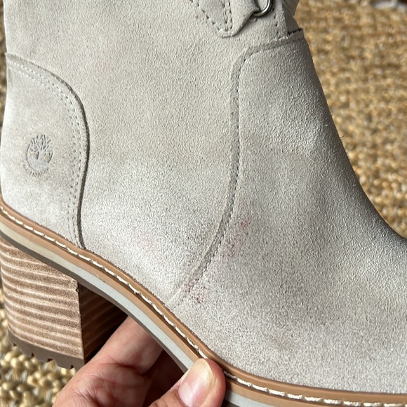 Timberland Women’s Like New Sz 7 Sienna High Waterproof Mid Boot Gray Suede - Picture 12 of 12